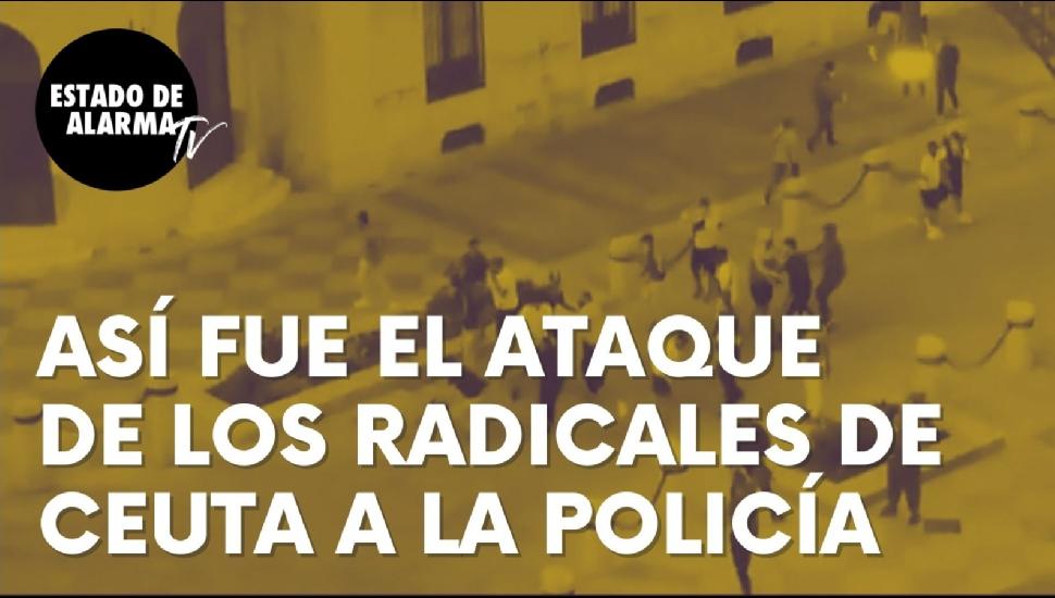 Image del Video: Así fue el ataque de los radicales de Ceuta a los antidisturbios de la Policía Nacional